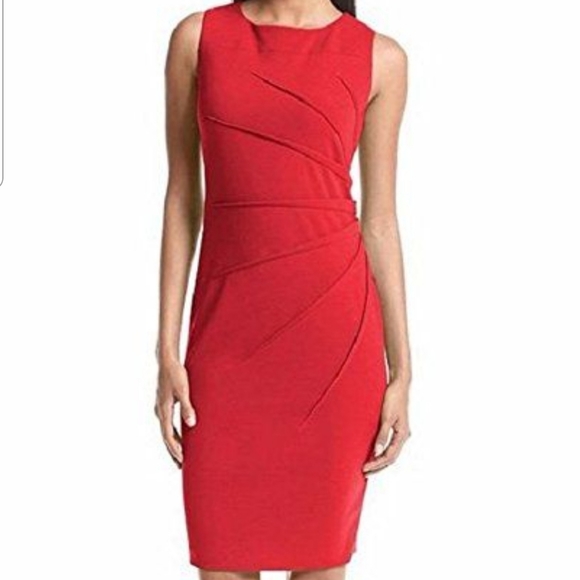 calvin klein sunburst sheath dress